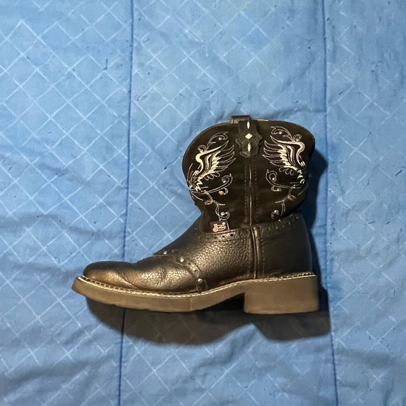 Justtin gypsy L9977 square toe cowgirl wester boots size 8B - Picture 9 of 16